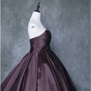Vintage BRAEMAR Petites Taffeta Ballgown in Eggplant size 13/14 P